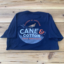 Load image into Gallery viewer, Cane and Cotton Signature Collection Navy T-Shirt
