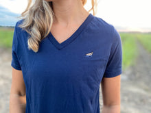 Load image into Gallery viewer, Dove V-Neck Tee (Navy)
