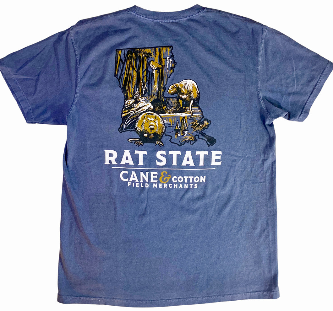 Rat State T-Shirt (Washed Navy)